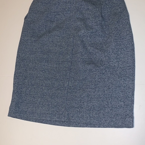 🆕 Peter Jensen Blue Pencil Skirt with Bow Tie Belt - Women’s Size XS - Picture 9 of 9